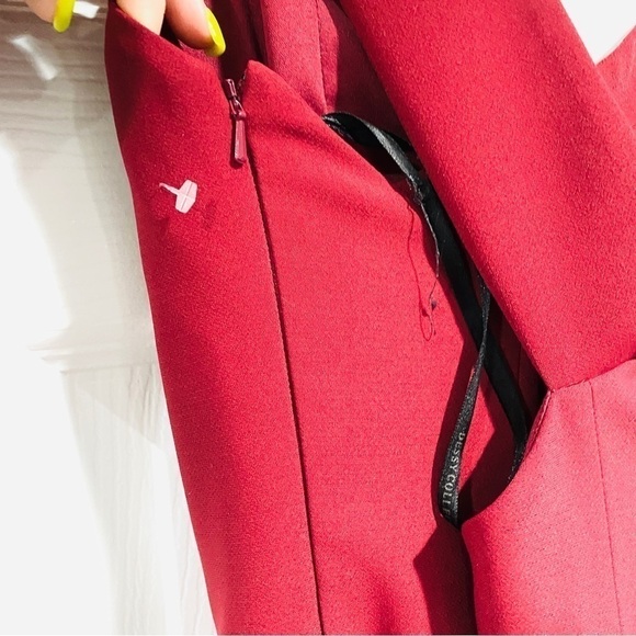 Dessy Collection 3012/2987 Off The Shoulder Criss Cross Back Trumpet Gown Dress - Picture 8 of 10